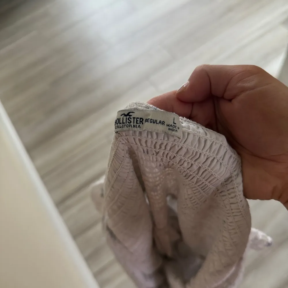 Hollister White Ruffled Tiered Sundress - Image 5