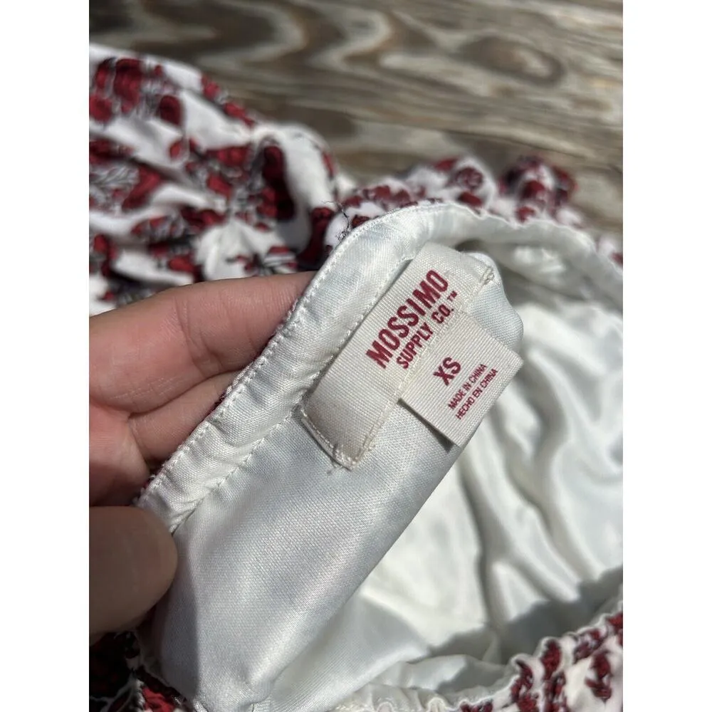 Mossimo Supply Co Womens Dress Sz Xs Strapless Dress Boho Indie Summer Spring‎ - Image 9