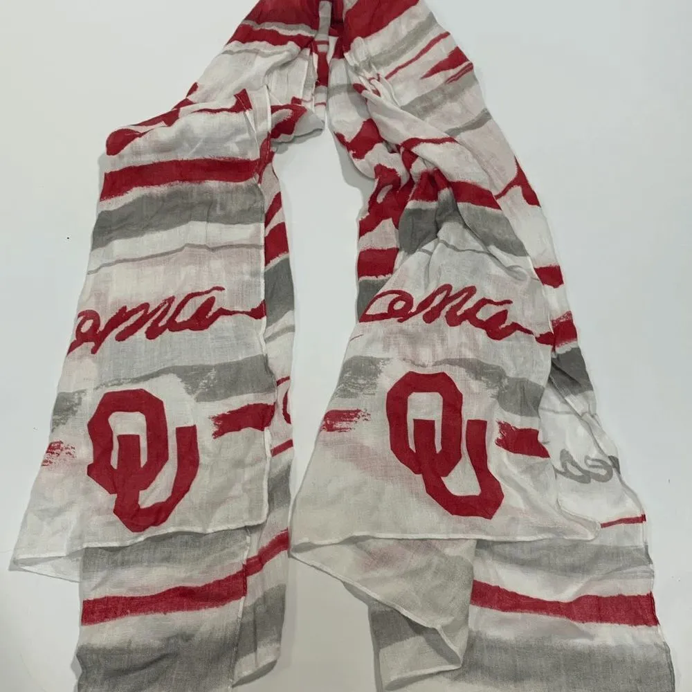 OU Oklahoma Sooners Infinity Scarf Red - Image 2