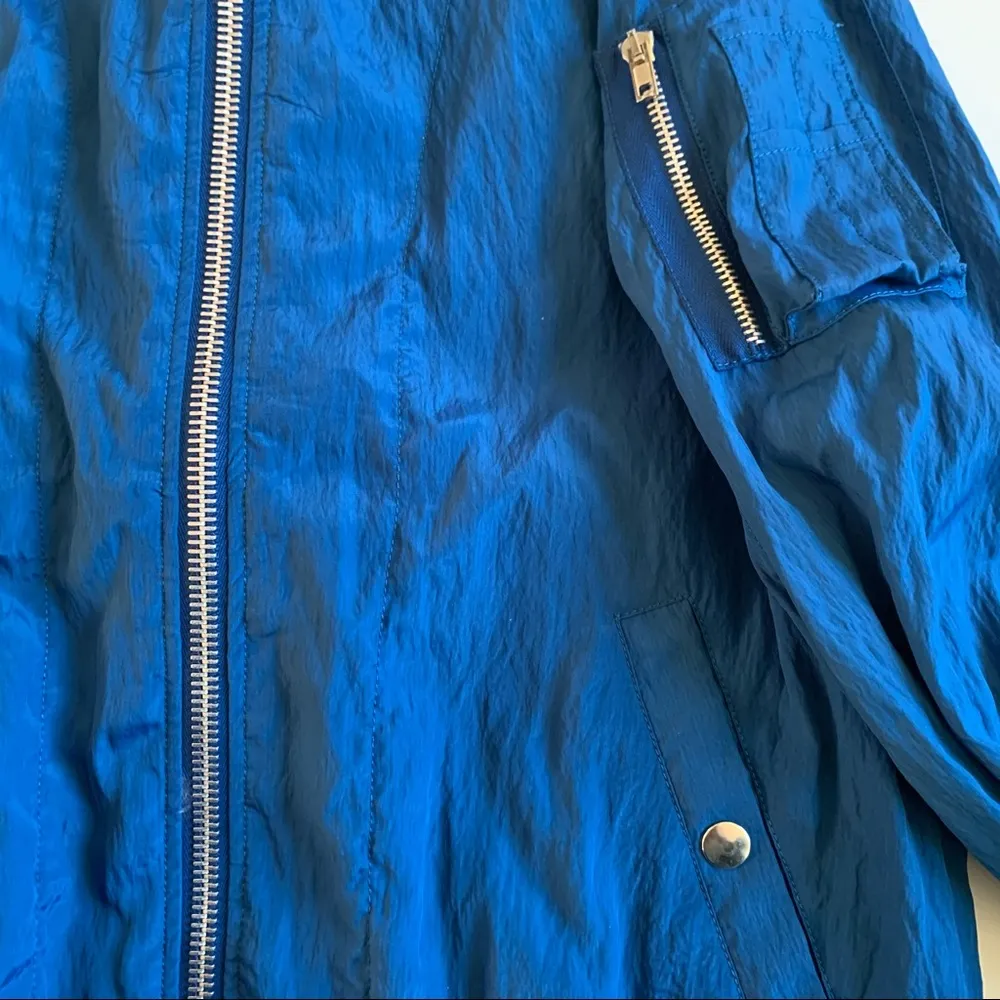 Helmut Lang Genuine Shearling Collar Bomber Jacket - Image 8