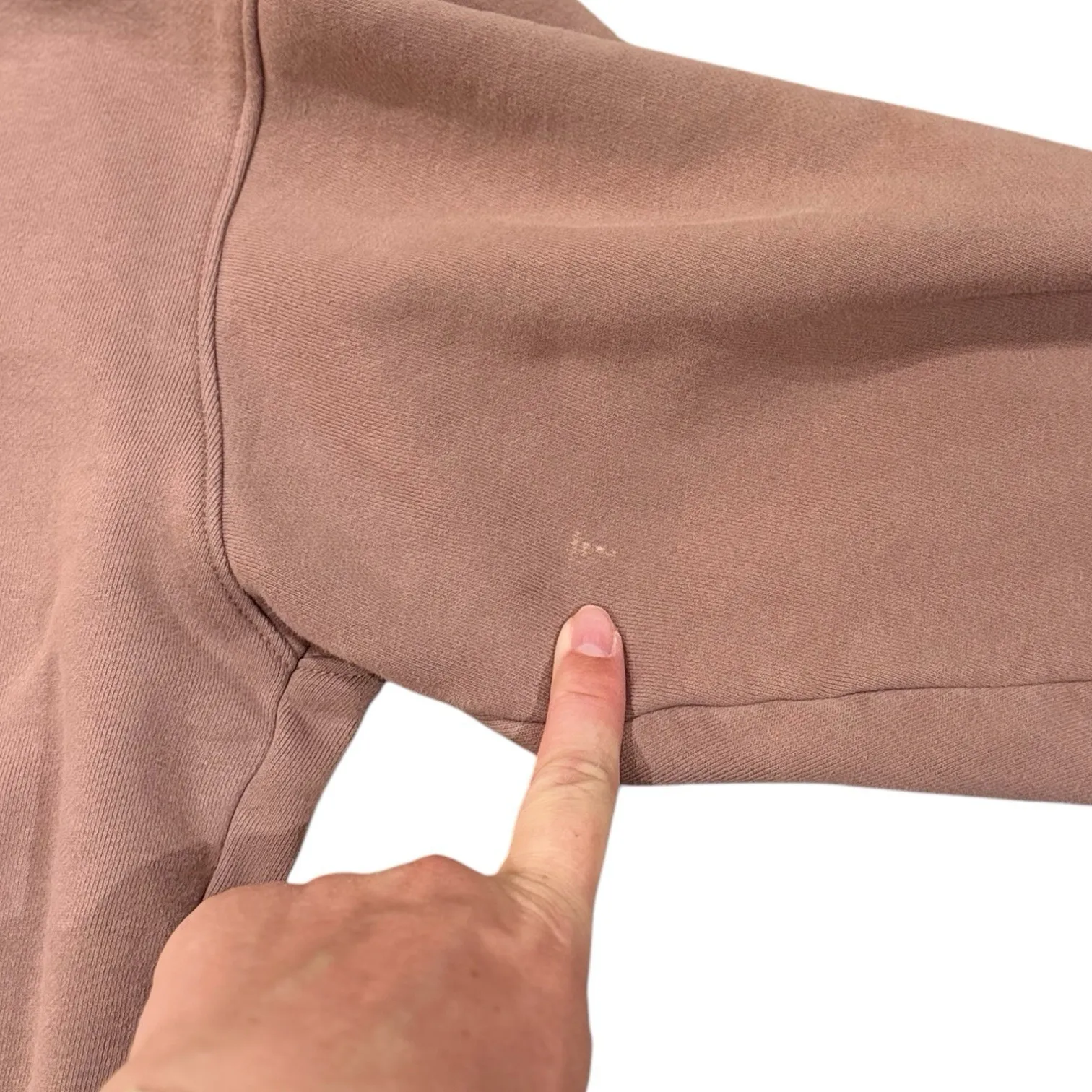 GIRLFRIEND COLLECTIVE Crop Casual Brown Sustainable Oversized Sweatshirt M - Image 6