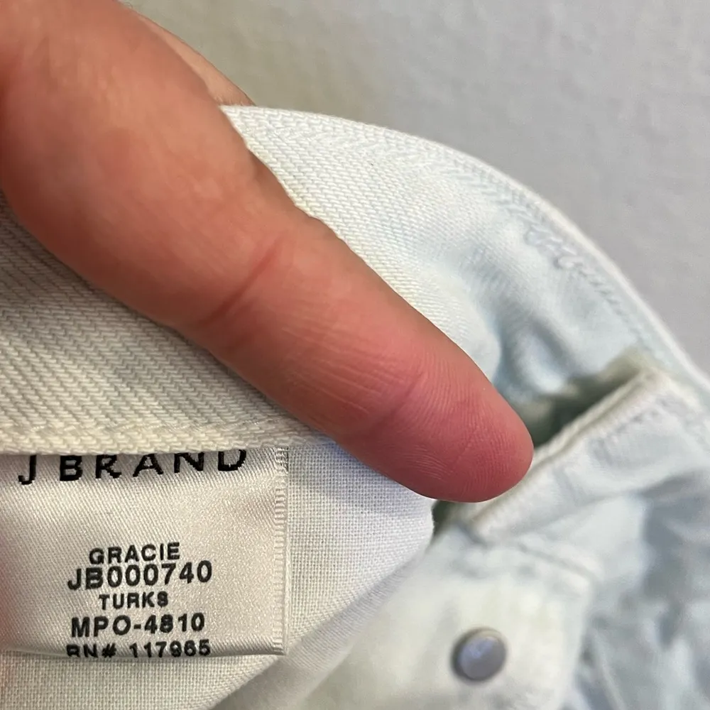 NWT J Brand Gracie High Waisted Cut Off Shorts Turks 28 - Image 8