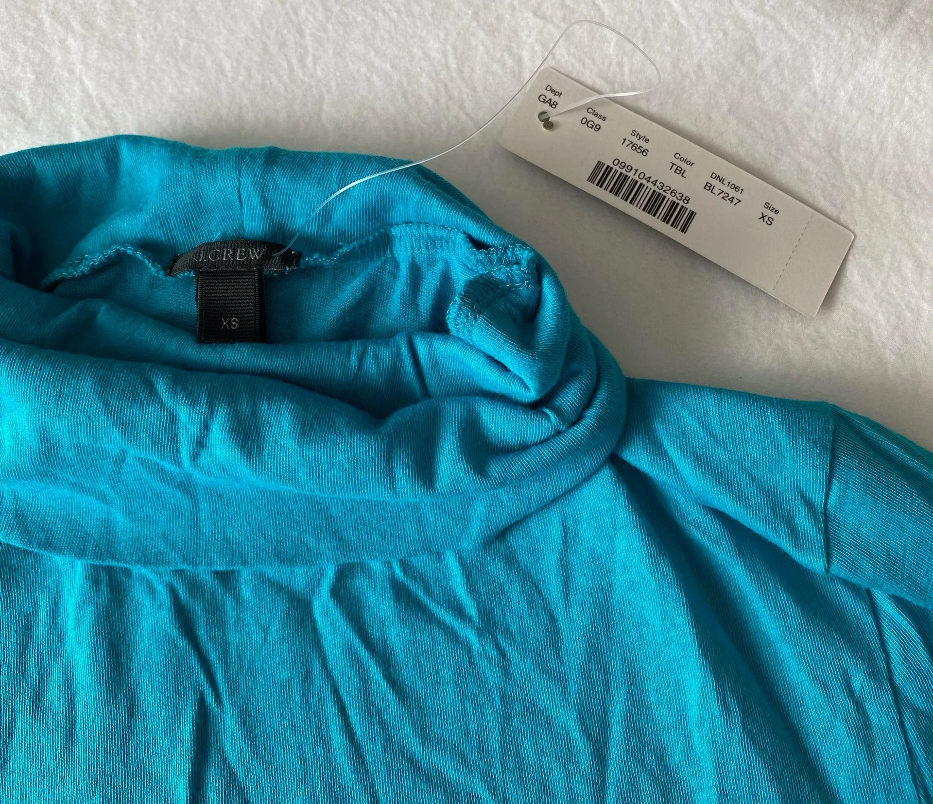 Tropical Blue Tissue Turtleneck - Image 4