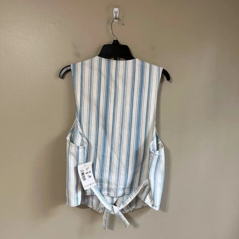 NWT Cherokee size medium striped vest - Image 7