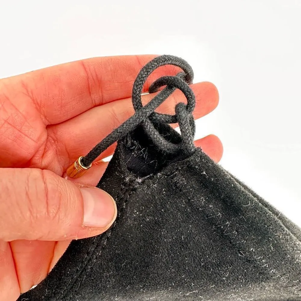 Aldo Women's Suede Flat Lace Pull On Round Toe Over The Knee Boots Black Size‎ 8 - Image 10