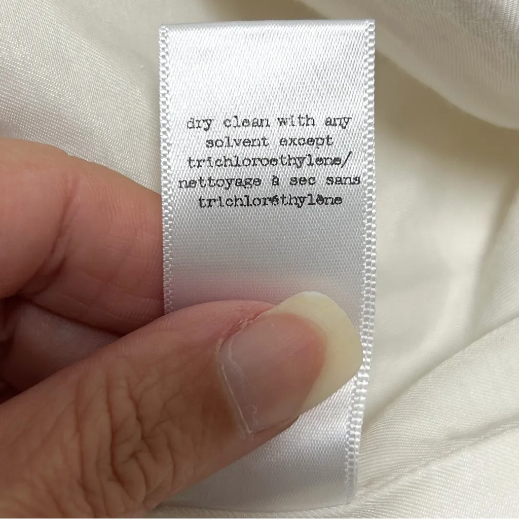 Rag And Bone White Texture Pique Drop Belt Loops Shorts 8 3.75 Inseam *stain* - Image 8