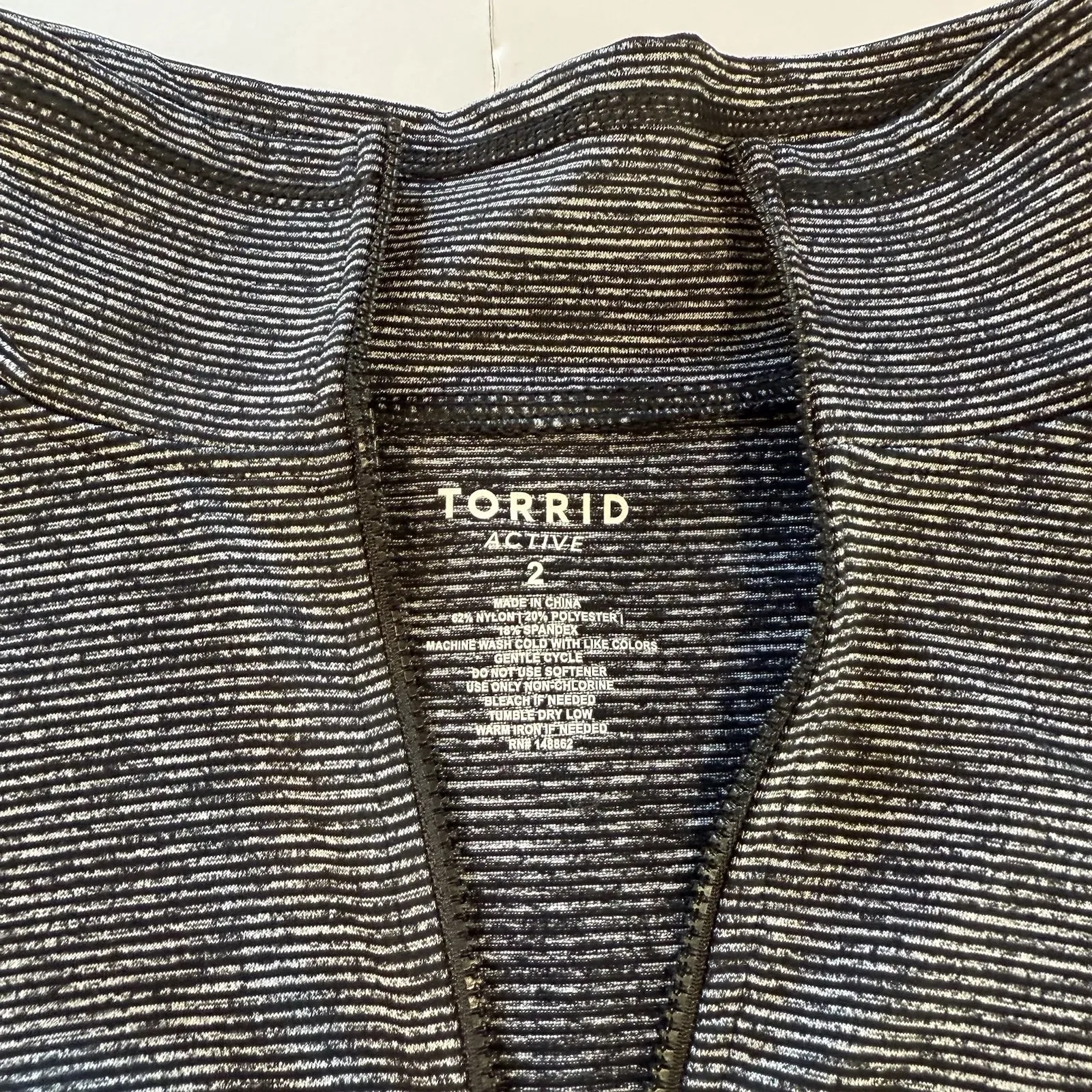 Torrid Active Black Space Dye Performance Thumbholes Half Zip Pullover‎ Size 2X - Image 13