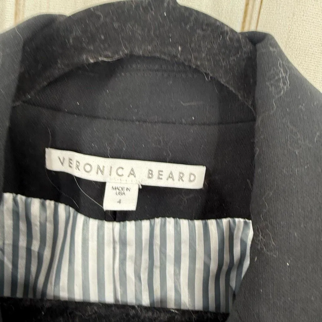 Veronica Beard Women’s 4 Navy Blue Dickey Blazer Jacket - Image 2