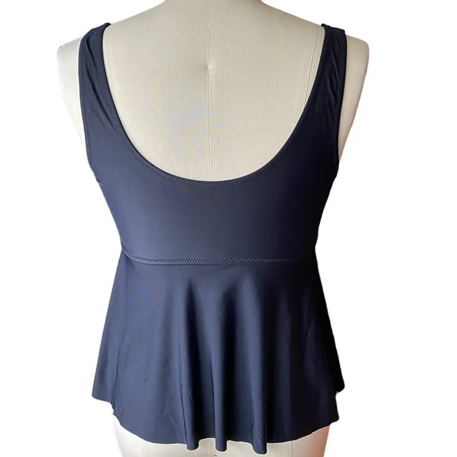 NWT ~ BEACHSISSI Black Floral Tankini Bikini Swimsuit ~ Womens Size MEDIUM - Image 3