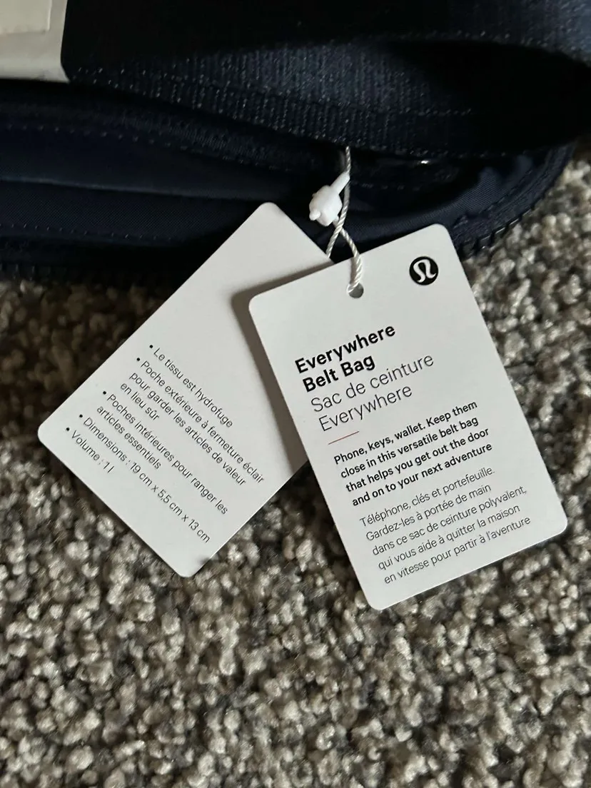 Everywhere Belt Bag Black New With Tags 1L - Image 3