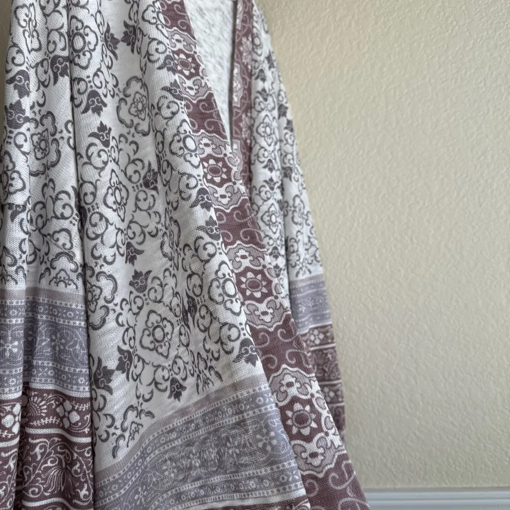 Boho Open Front Suzanne Betro XL Kimono Cardigan Long Sleeve Lightweight Duster - Image 8