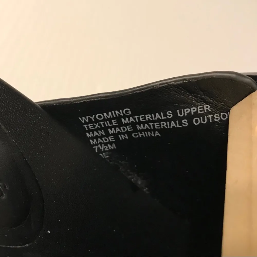 Aerosoles  Wyoming black platform faux suede slip on mules shoes size 7 1/2 M - Image 10