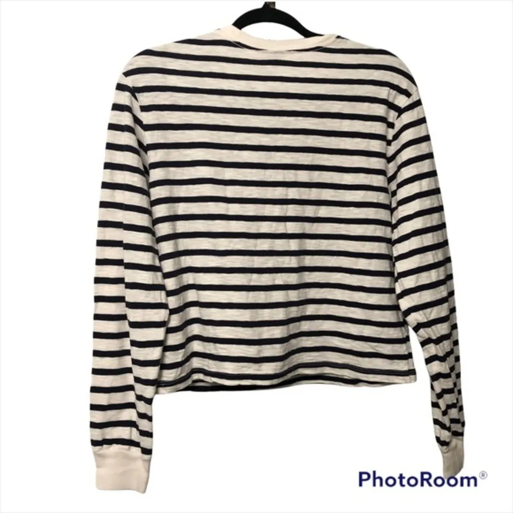 🔵 SALE 3/$25 WILD FABLE STRIPE CREW NECK BLUE WHITE LONG SLEEVE NAUTICAL TOP - Image 7