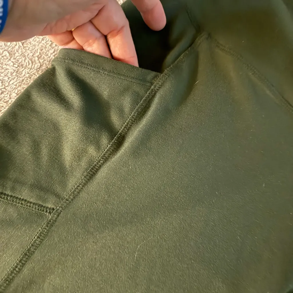 Olive Green Women's PLUS  Shorts 3X - Image 4