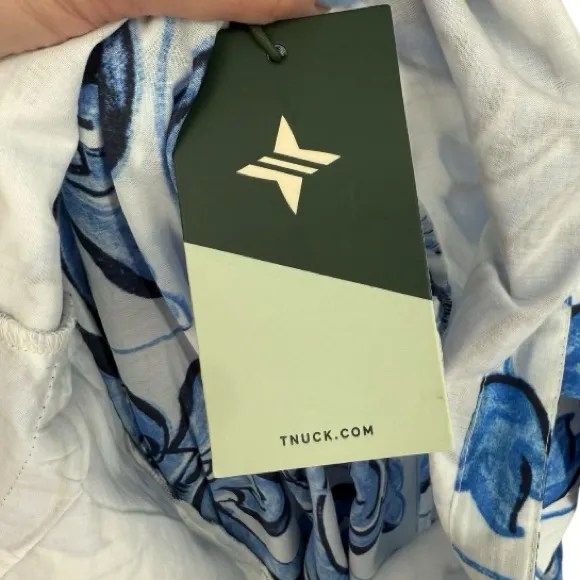 NWT Tuckernuck Majolica Tile Tie Shoulder Caftan Maxi Dress‎ Sz Small Resortwear - Image 5