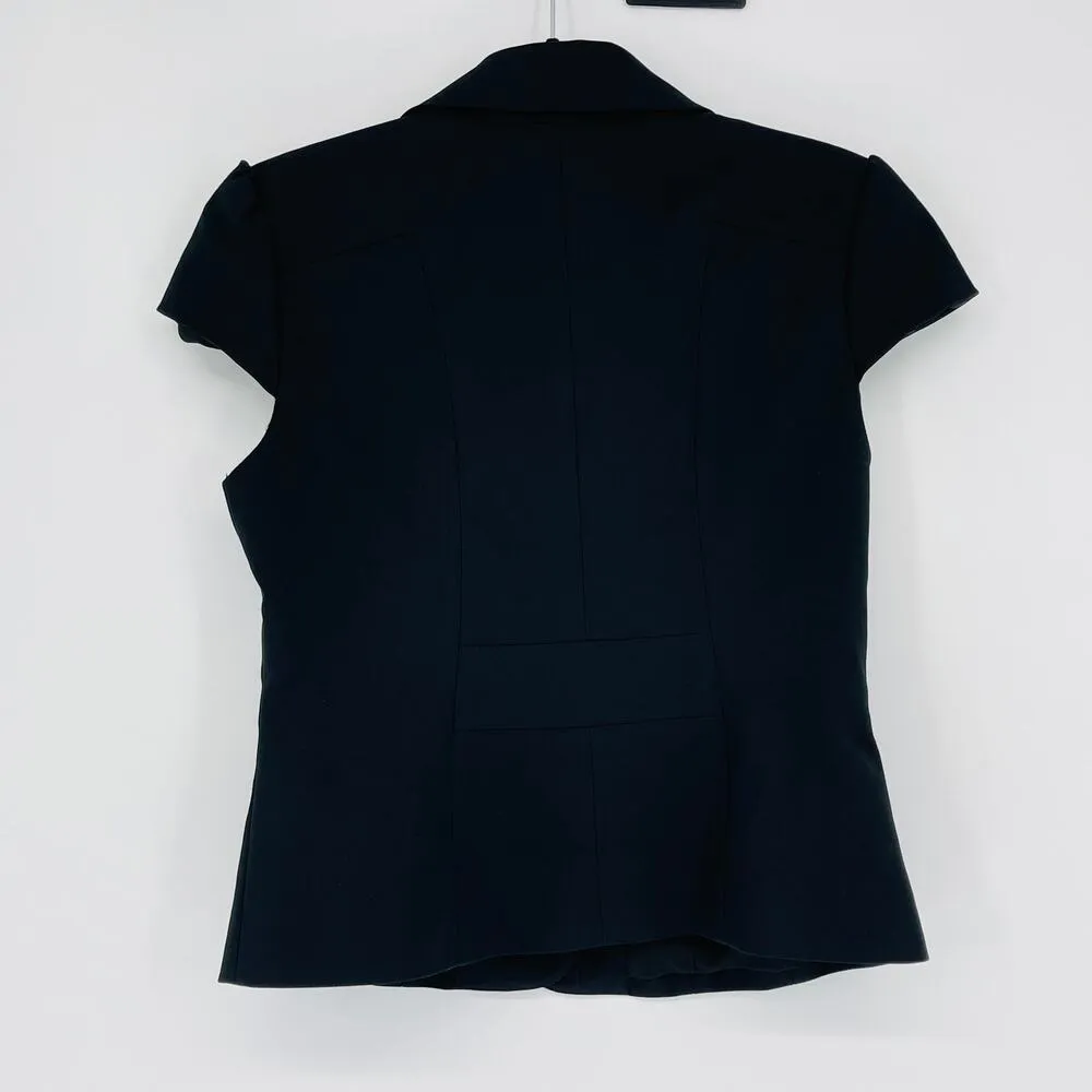New York & Co 7th Avenue Design Studio Black Short Sleeve Jacket - Size 6 - NWT - Image 5