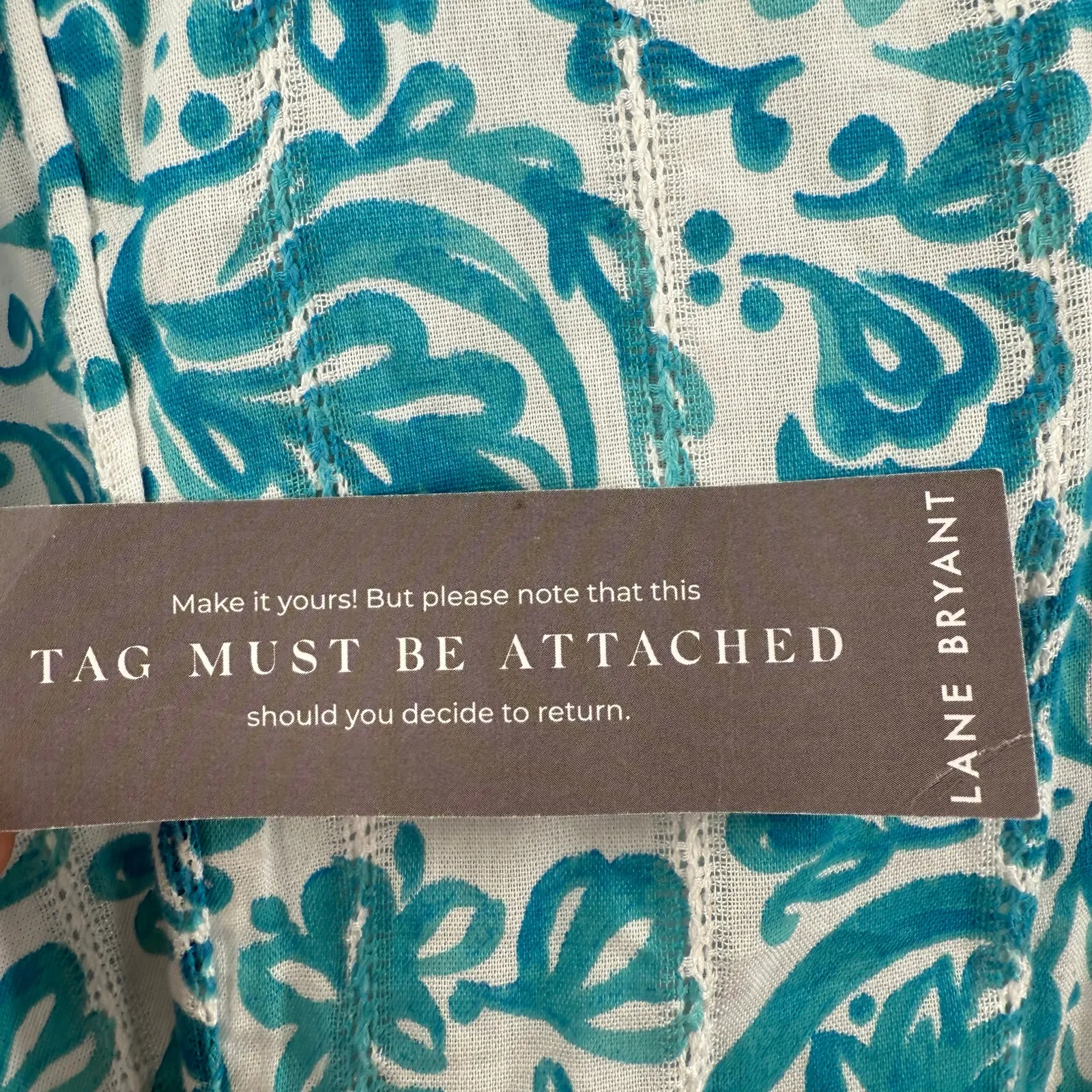 Lane Bryant Dress SZ 18 NWT Lena Surplice-Neck Flutter-Sleeve Paisley Plus Curvy - Image 6