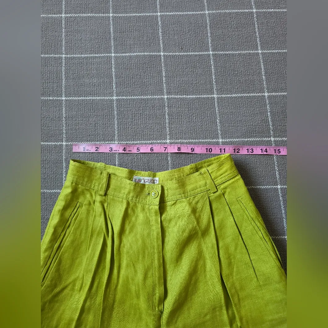 Vtg Gucci Linen Trousers - Image 4