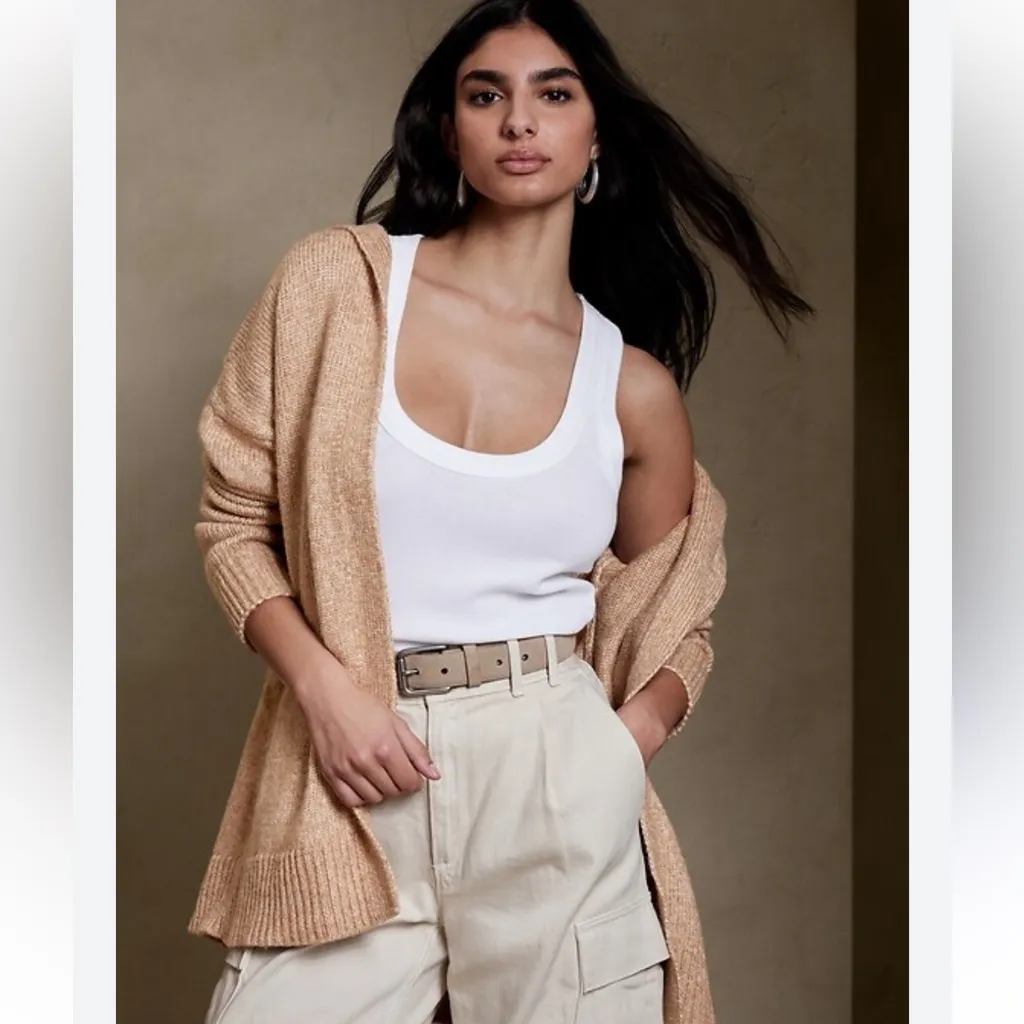 Banana Republic HOODED OPEN-FRONT OVERSIZED CARDIGAN - Image 12