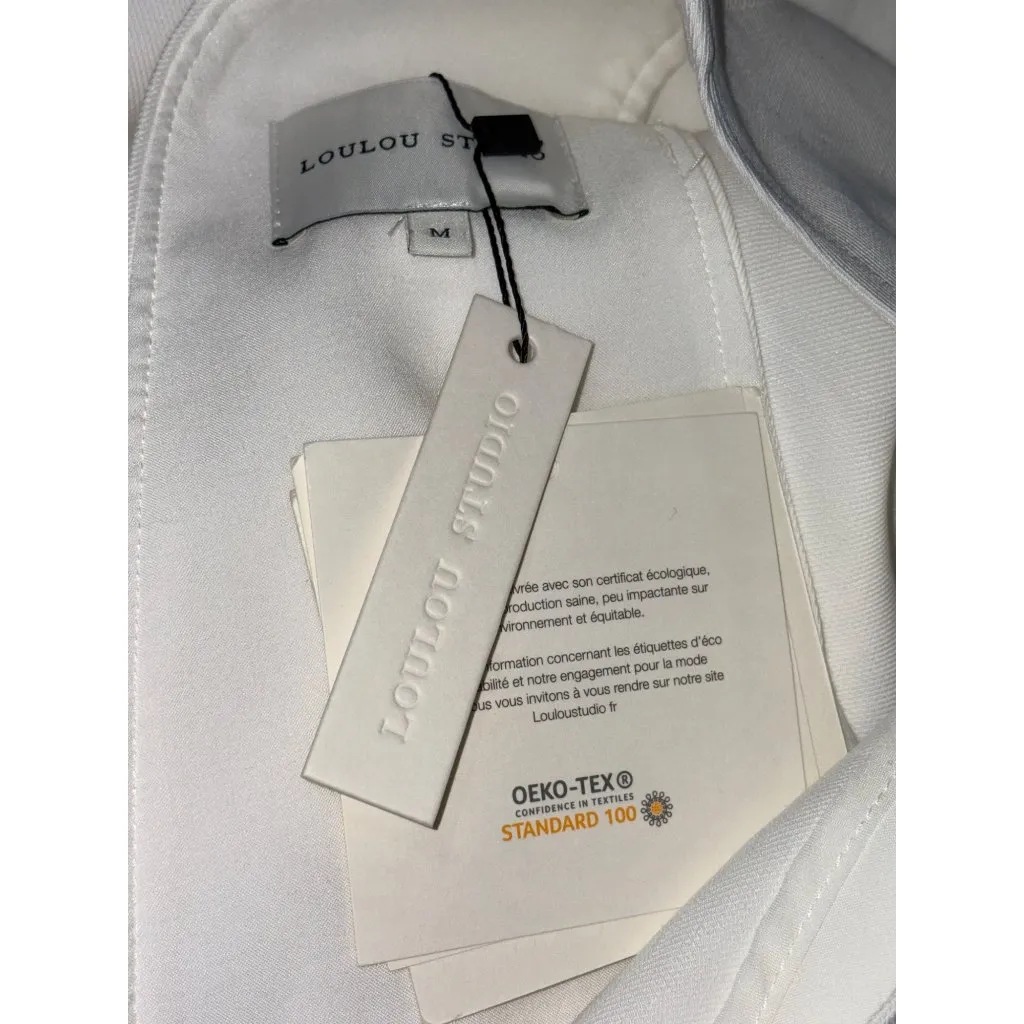 Loulou Studio Hoya Sleeveless Dress in Ivory Medium New Womens Mini backless White - Image 7