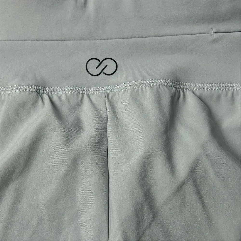 Calia Women's Stay the Path Kick it Up 3” inseam High Rise Shorts Gray Size XXL - Image 6