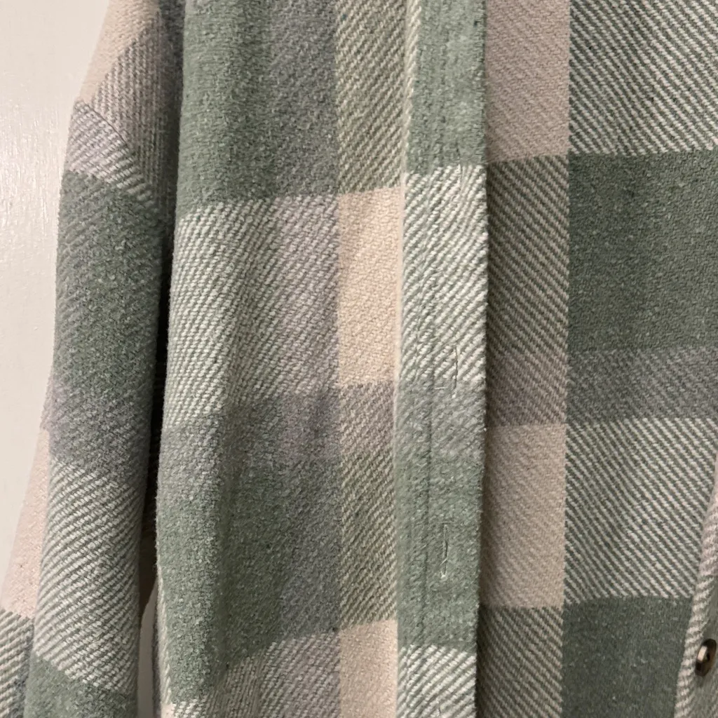 NastyGal Plaid Button-Up Shirt Jacket - Image 4