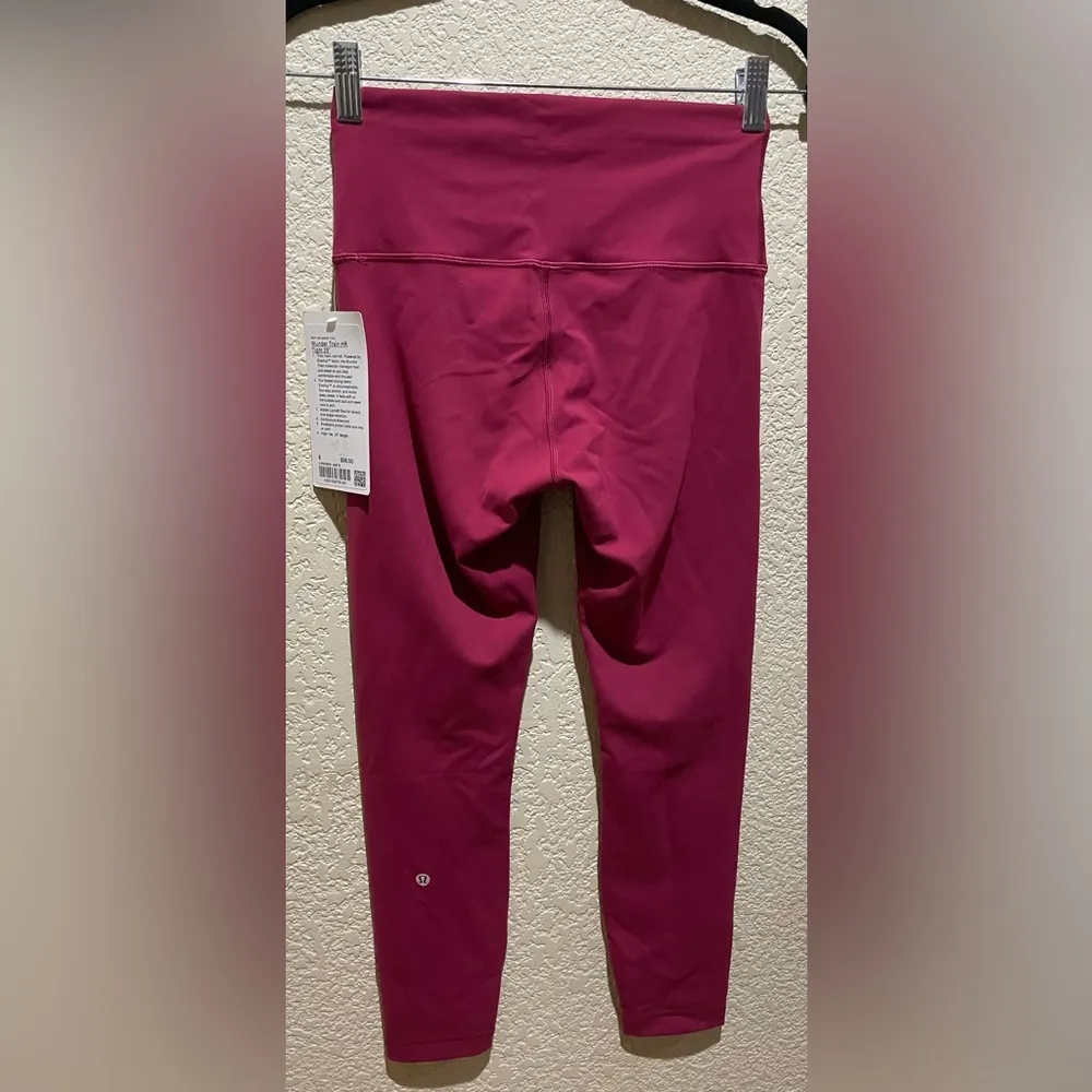 Lullulemon NWT Wunder Train High Rise Tights 25” Leggings Magenta Smoke Size 6 - Image 8