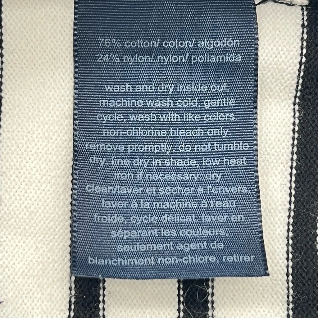 Tommy Hilfiger Women’s Black and Tan Striped Turtleneck Sweater-Size L - Image 12