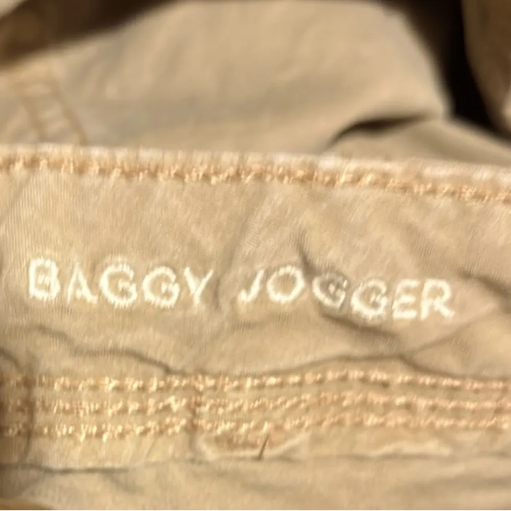AE  Real Good Parachute Baggy Jogger Sz 8  Cargo Pockets Khaki - Image 9