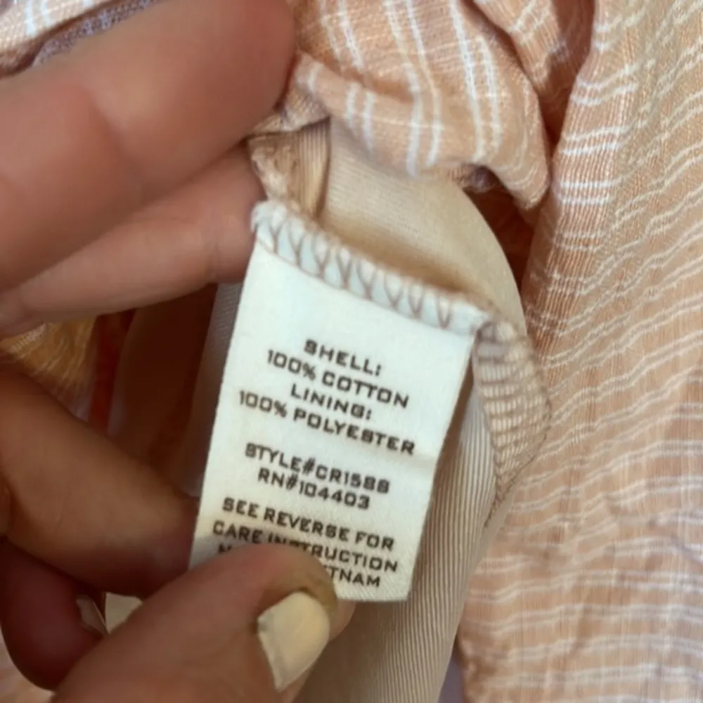 Moon River tiered midi dress built in slip - Image 5