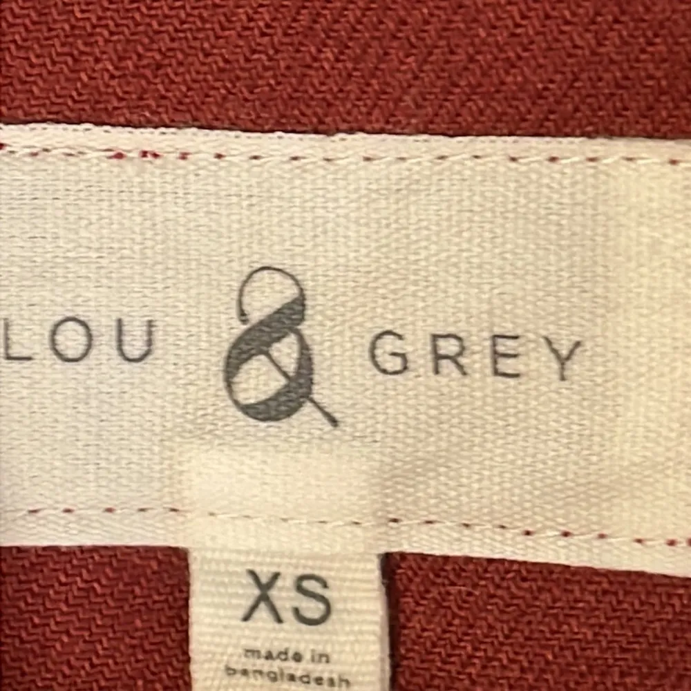 Lou & Grey Rust Button Down Flannel Shirt - Image 4