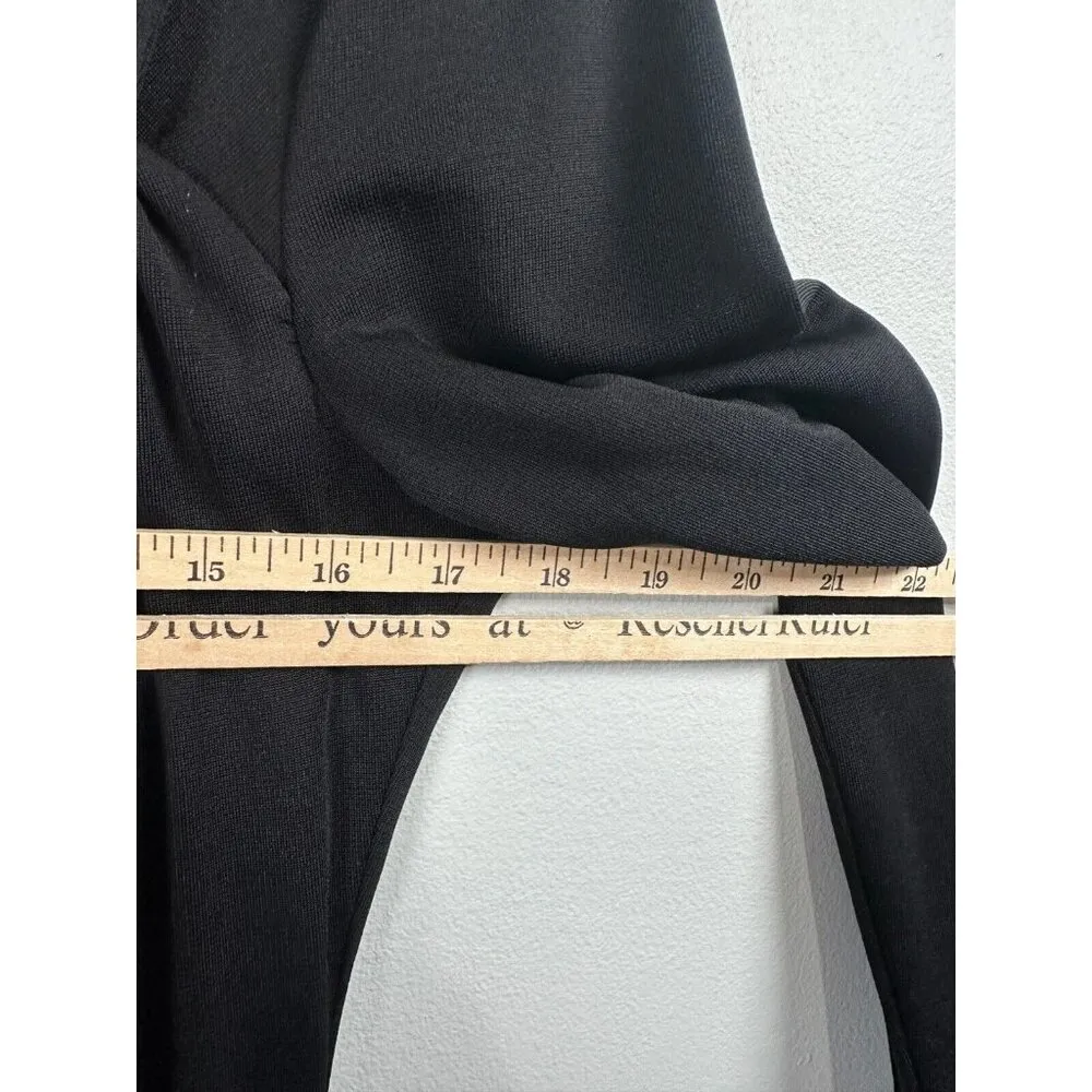 David Meister Womens Long Sleeve Dress Black Size 10 Classic Modest Stretch - Image 3