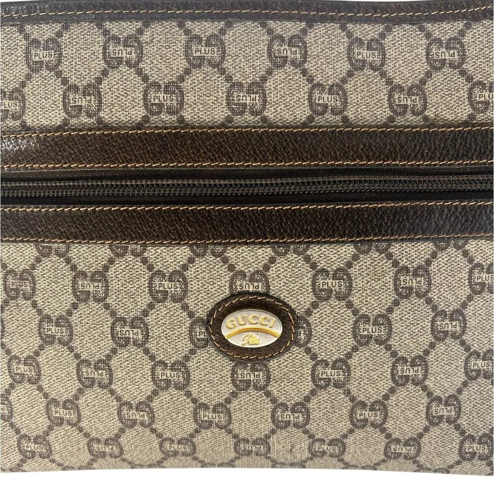 Gucci Plus Monogram Top Zip Pouch Clutch - Image 2