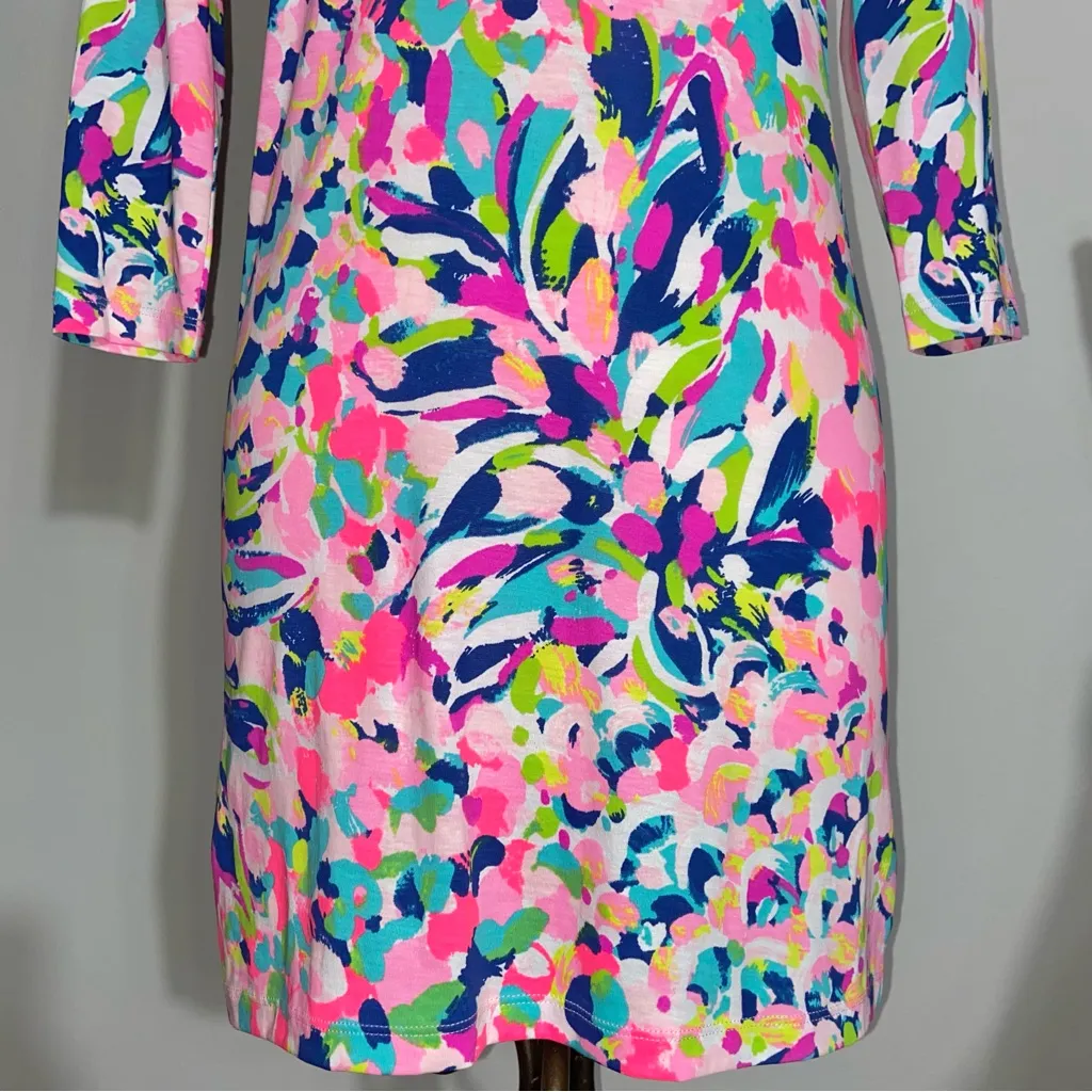 Lilly Pulitzer Beacon Dress Pina Colada Print 2017 XXS Sugartown - Image 4