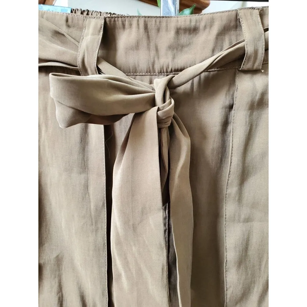 Old Navy Women's Brown Solid Modal High Waist Bull Mini Skirt Size Small - Image 2