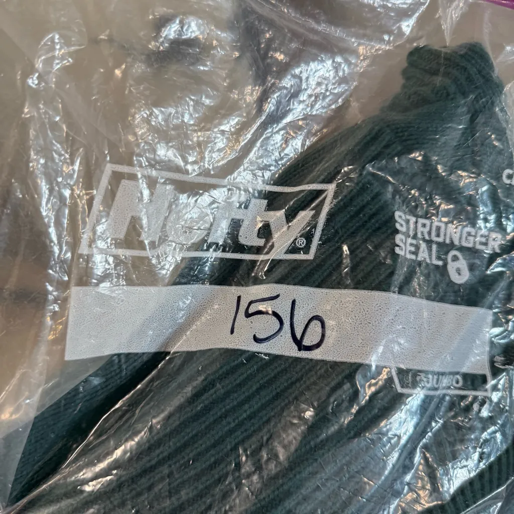 Gap‎ Oversized Cotton Crewneck Sweater Hunter Green Knit Ribbed Detail XL - Image 8