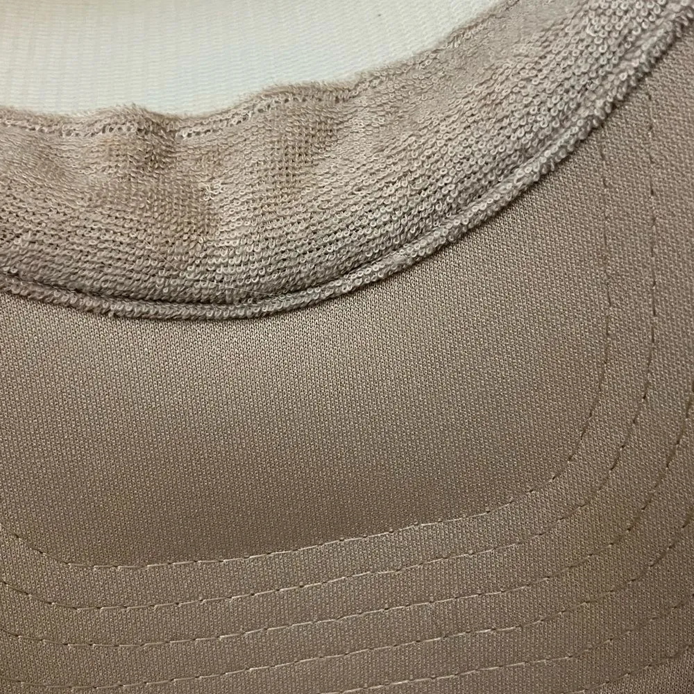 Otto Collection Minimalistic Tan SnapBack Mesh Trucker Hat Rainbow Print - Image 6