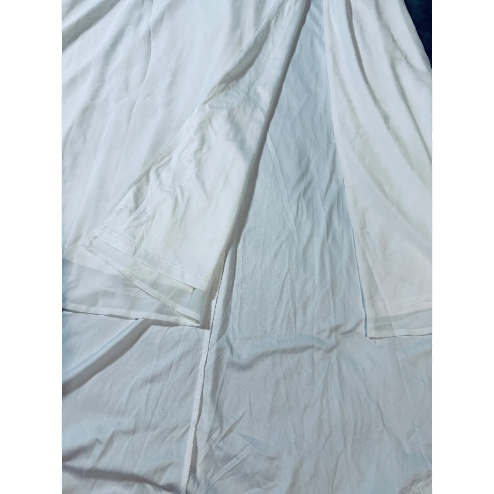 NWT Lulus Adorna White Off-the-Shoulder Maxi Dress Size XL White Sleeves‎ - Image 5