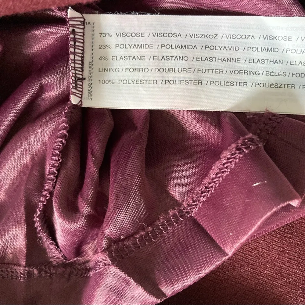 Jason Wu Merlo Bodycon Long Sleeve Ribbed V-Neck Above Knee Dress Red Xsmall - Image 12