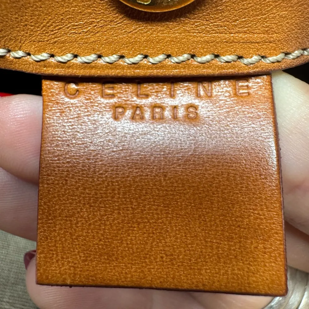 Celine Macadam Tote Bag – Vintage Monogram Canvas Cabas with Leather Trim - Image 8