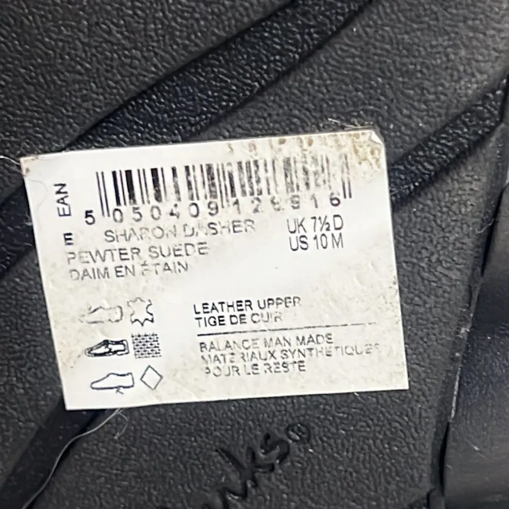 Clarks Sharon Dasher Pewter Suede Loafers Knotted Size 10 Bin15 - Image 8