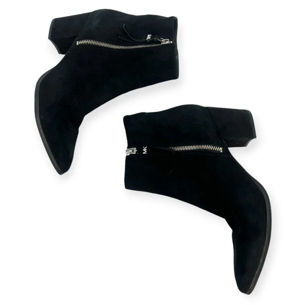 MICHAEL Michael Kors | 9 |Women's Dawson Leather Pointed Toe Ankle Bootie Boots - Image 4