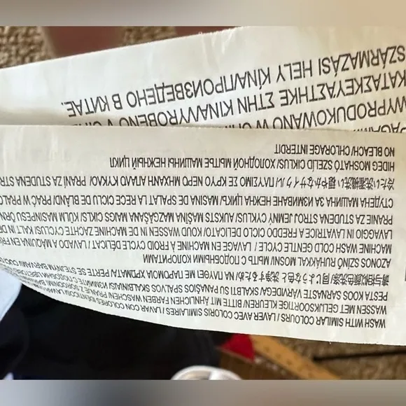 Revolve MinkPink Senses White Denim Mini Skirt black threads back zip sz‎ medium - Image 8