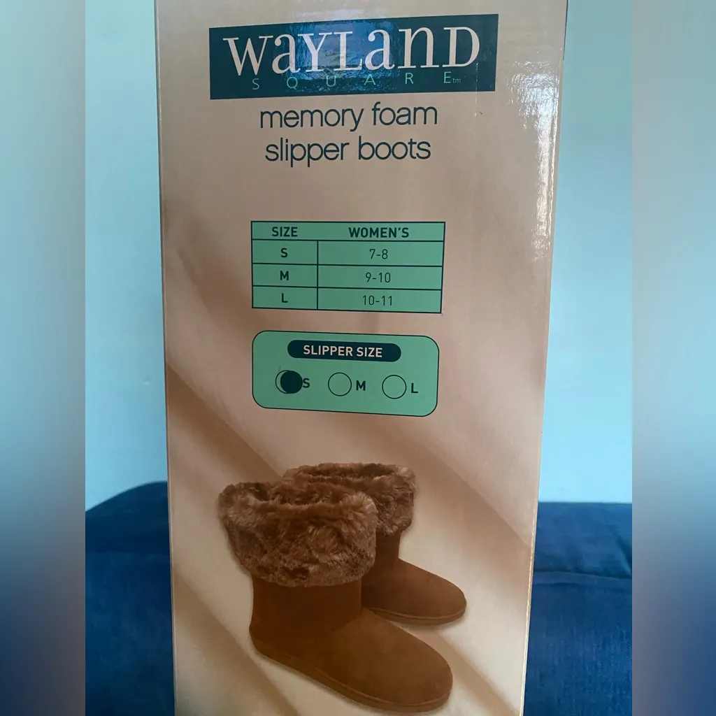 Wayland Square Memory Foam Slipper Boots - Image 2
