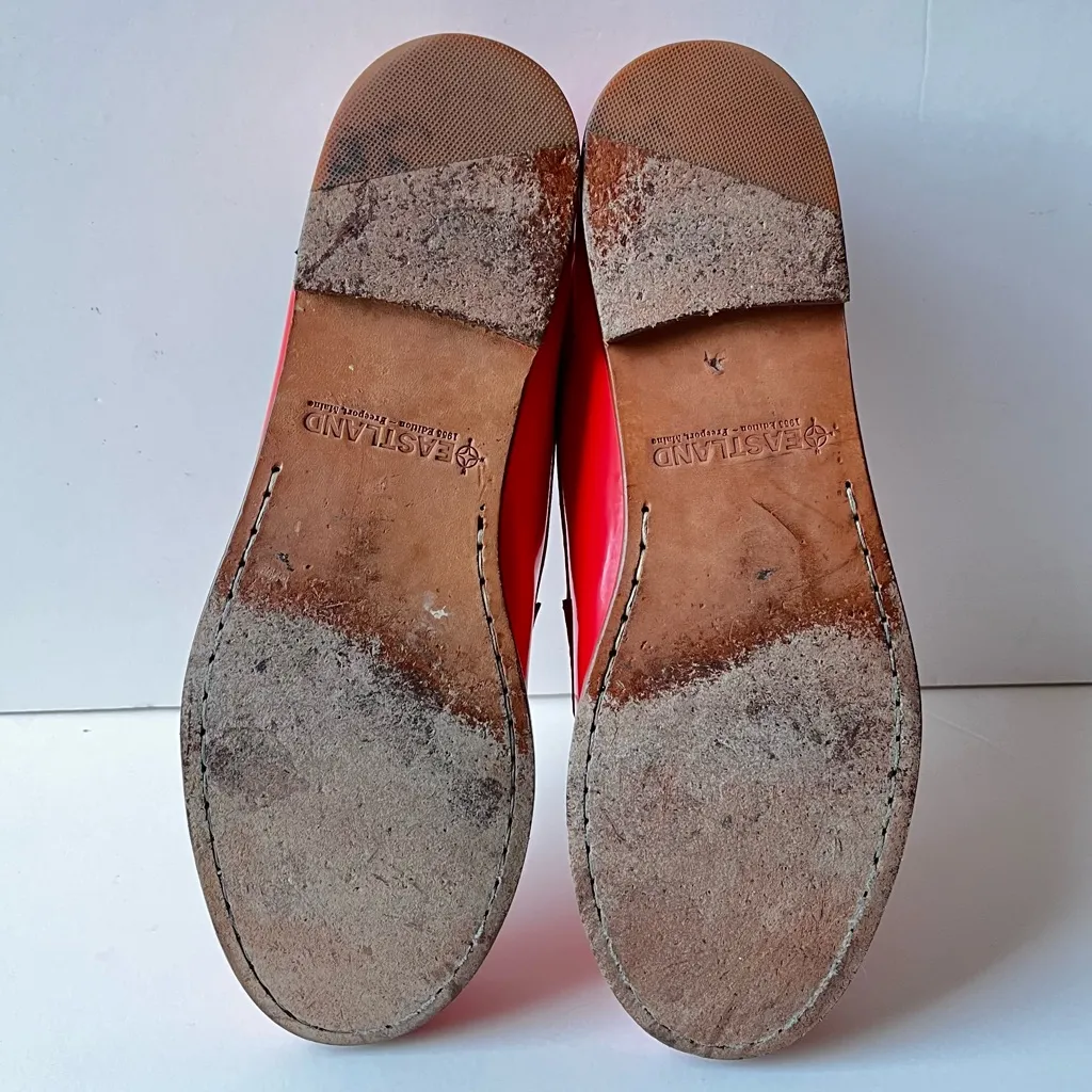 EASTLAND• Chandler Coral Patent Leather Loafers•Sz 8 - Image 5