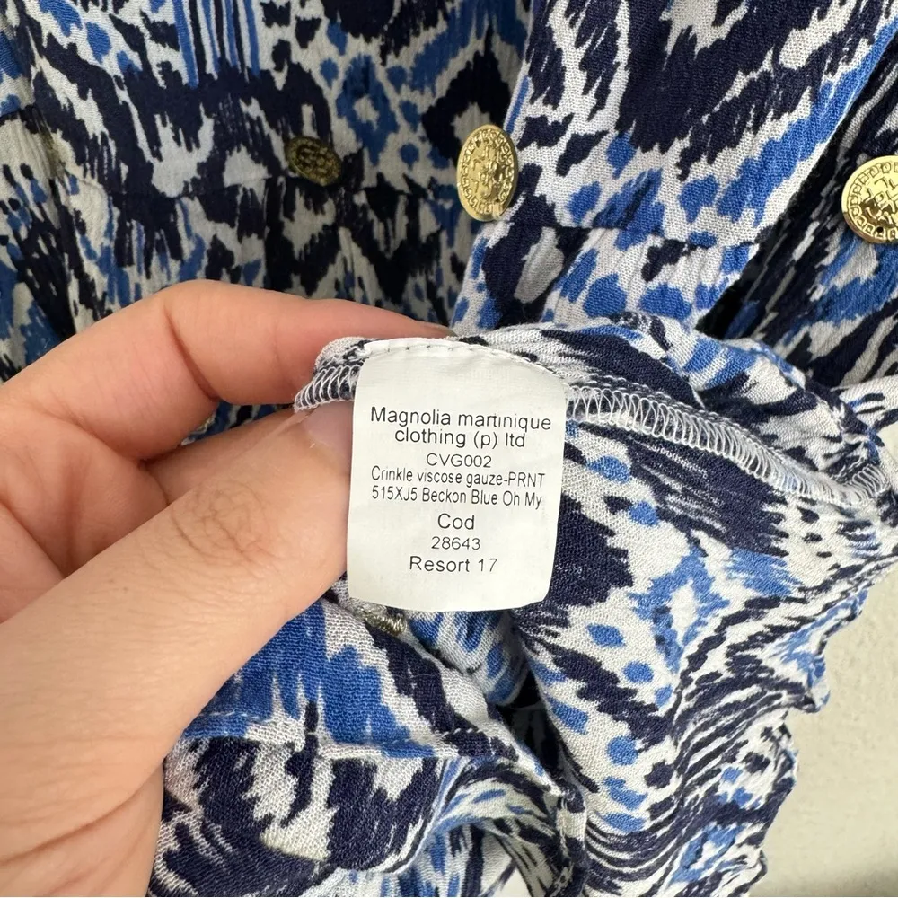 Blue Print Delaney Tunic Dress Off The Shoulder Coin Shell Size S - Image 7