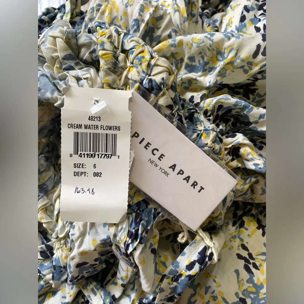 NWT Apiece apart 6 cream water flowers wassily wrap dress - Image 10