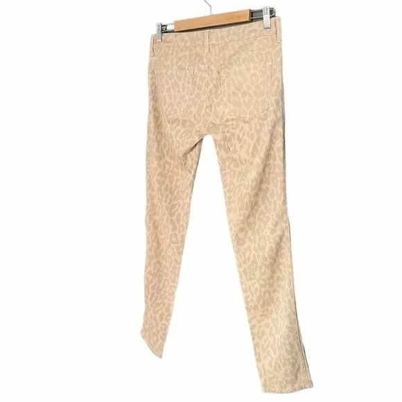 Anthropologie Bella Dahl Tan Cream Leopard Print Low Rise Chino Women’s Size 28 - Image 7