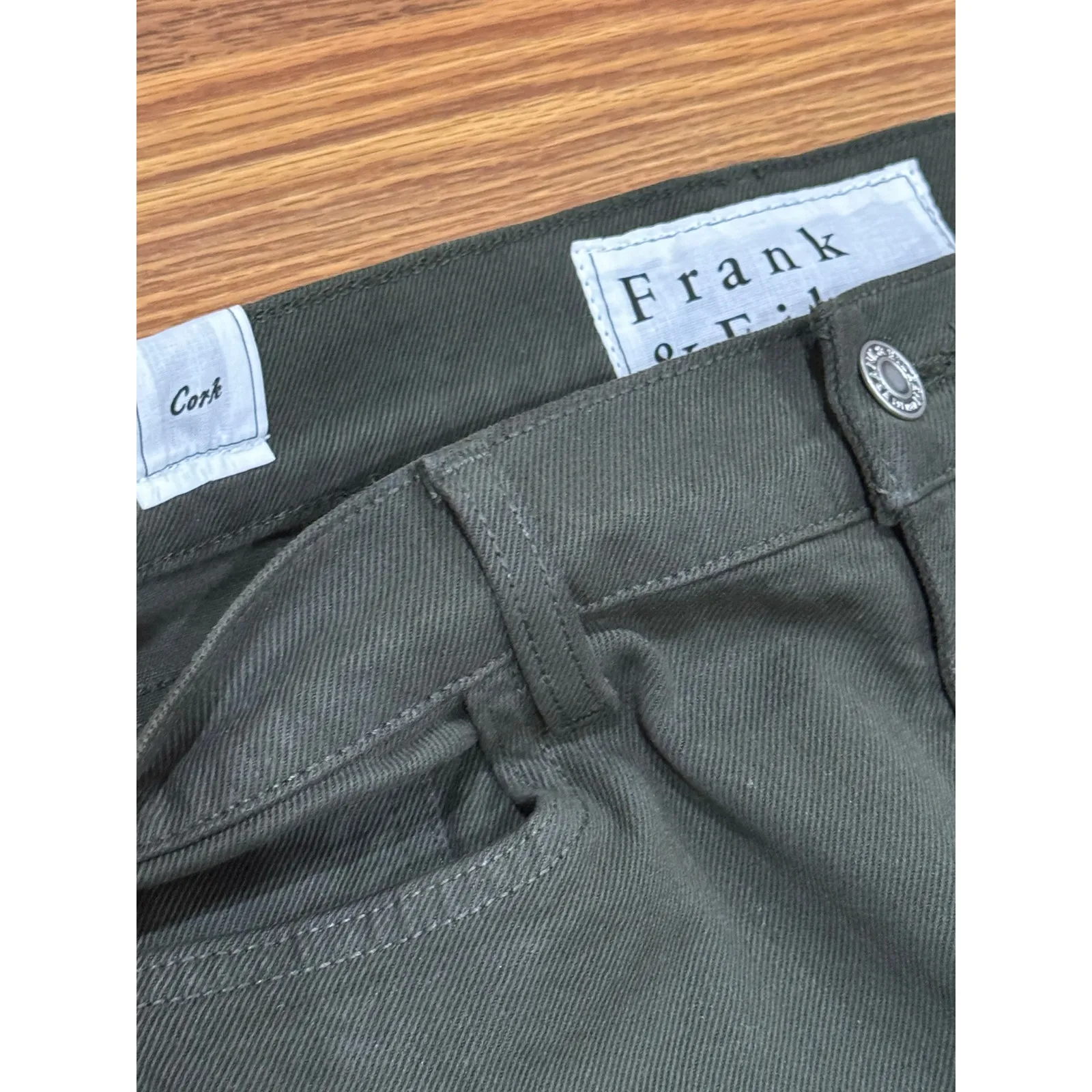 Frank & Eileen Green olive The Everyday Straight Leg Jeans 30 - Image 10