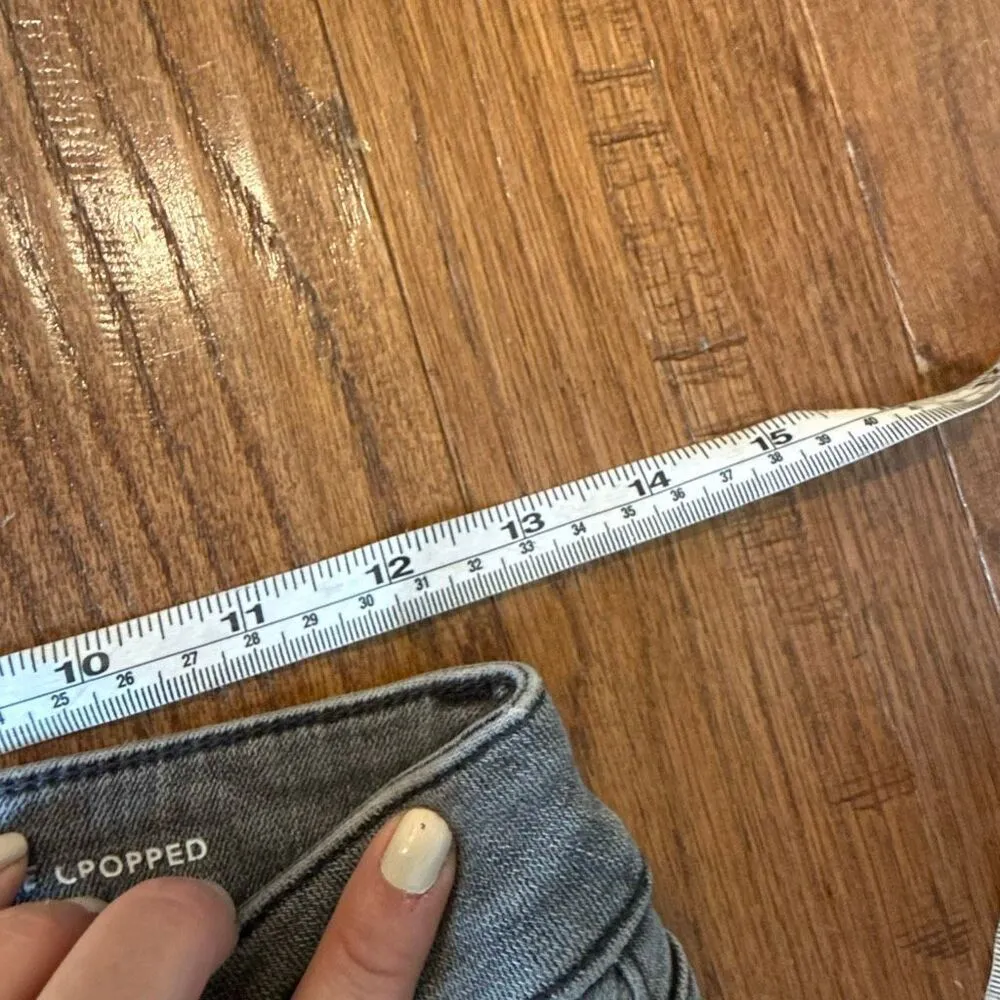 DL1961 Florence intrasculpt grey crop mid rise  skinny jeans 27 - Image 9